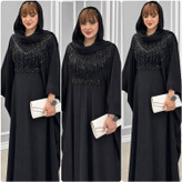 مانتو عبایی الیزه درجه یک زنانه دخترانه مدل مهرسا