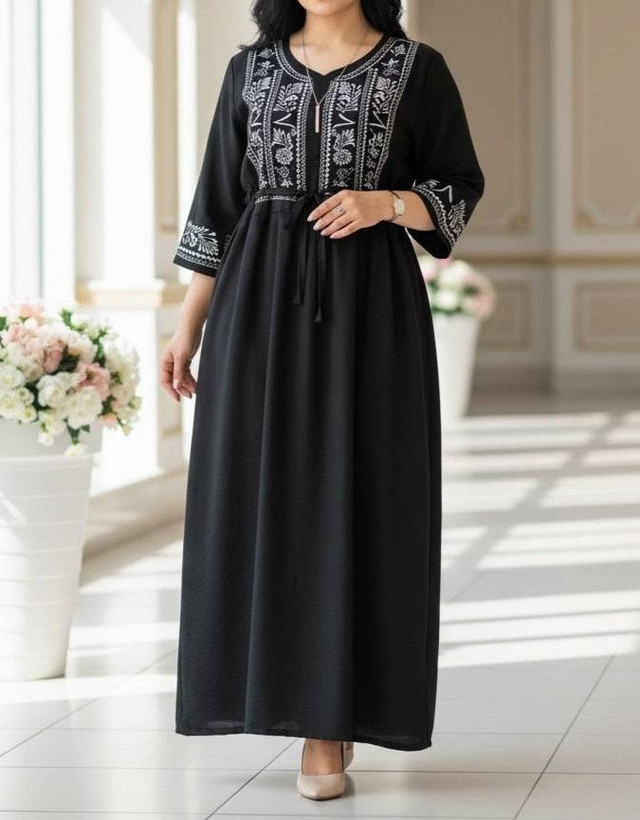 پیراهن ساحلی زنانه نخی مدل گندم