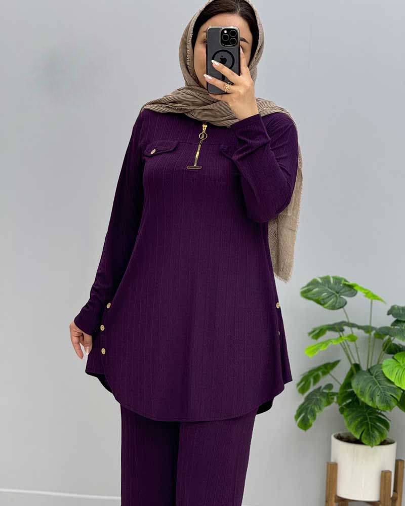 ست تونیک شلوار کریشه