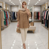 شومیز مانتویی گازوئیلی زنانه