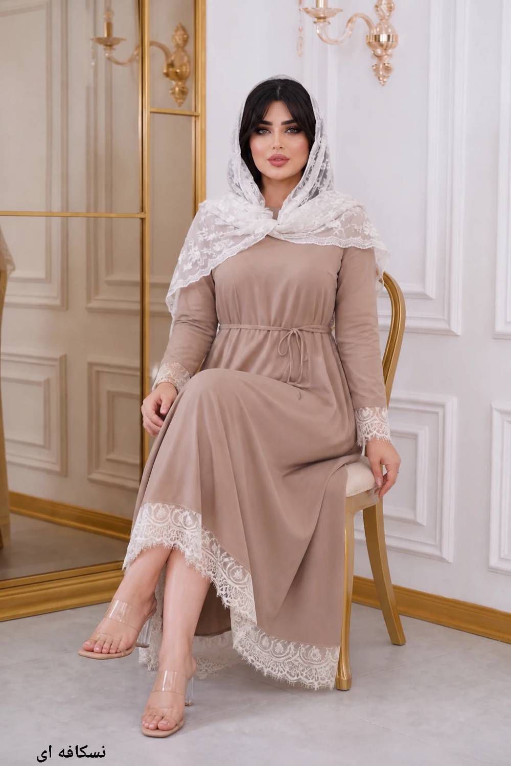 پیراهن بلند زنانه مجلسی مدل ناناز