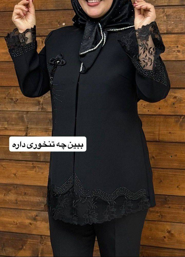 کت زنانه مجلسی مزون دوز دانتل رز