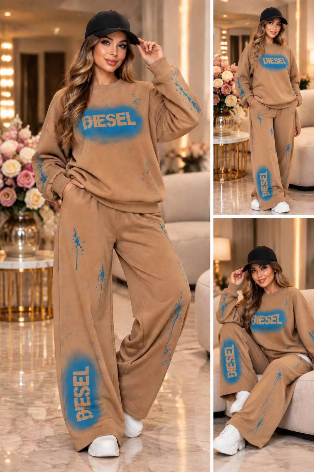ست بلوز شلوار گلکسی درجه یک مدل دیزل